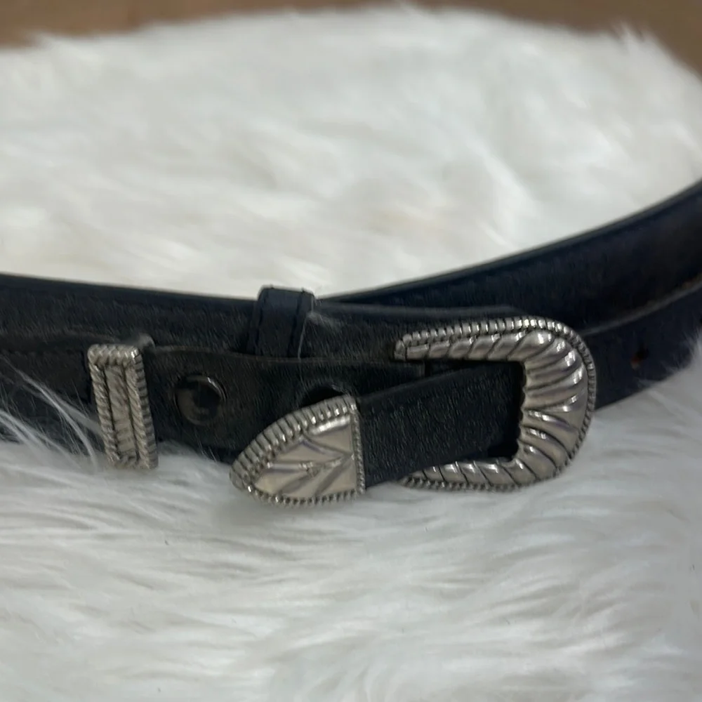 Men’s size 38 frontier series black studded leather belt